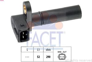 Датчик положения коленвала Facet Made in Italy - OE Equivalent для Ford Fiesta III 1989-1994. Артикул 9.0035