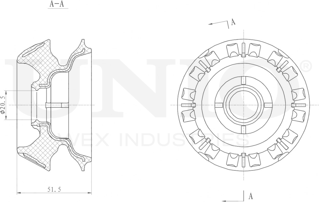 Опора амортизационной стойки (Unio). Артикул RMP-13141
