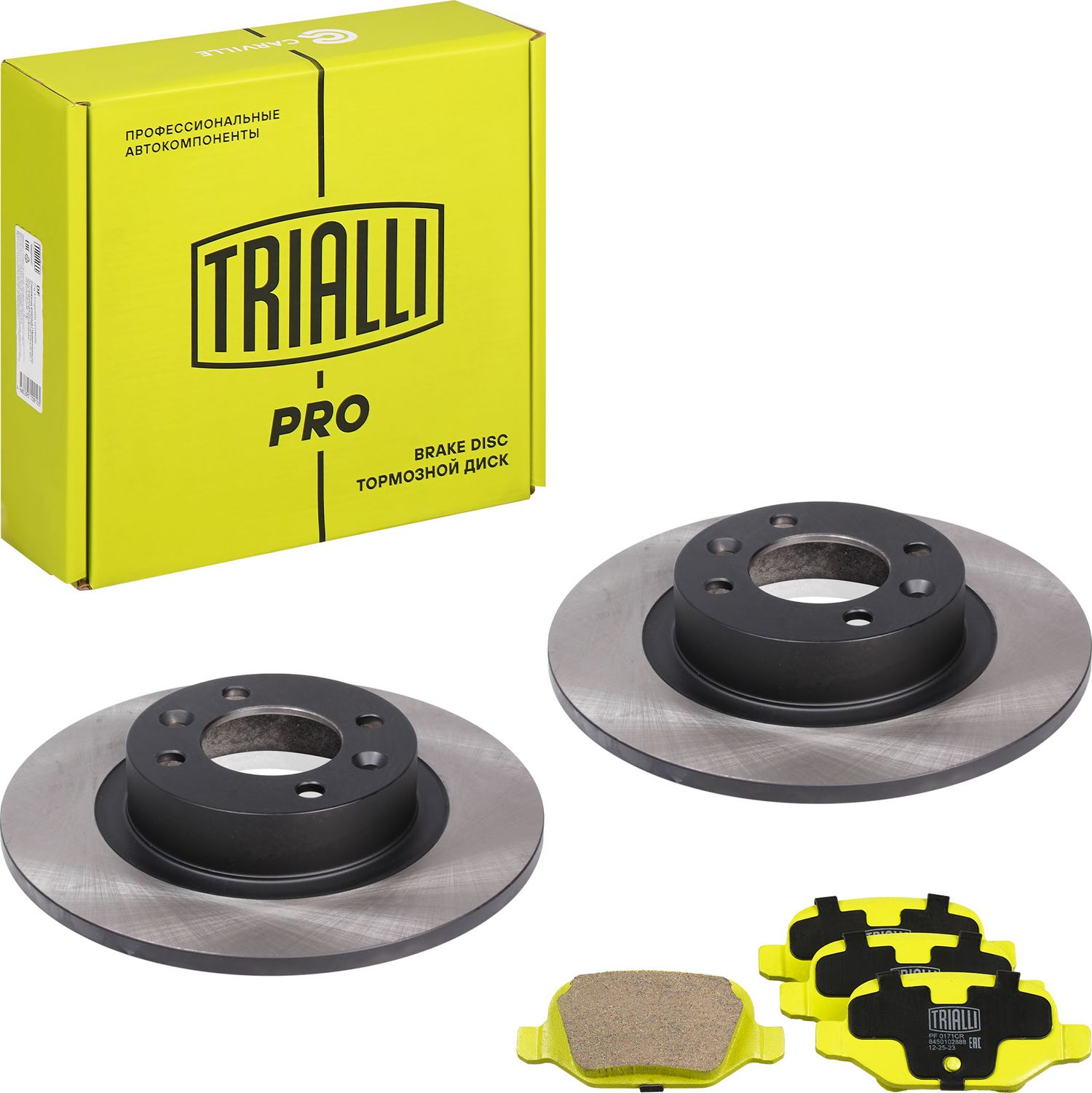 Комплект торм. дисков и колодок для а/м лада Vesta (15-) зад. (перф/сл (Trialli). Артикул BK0952S