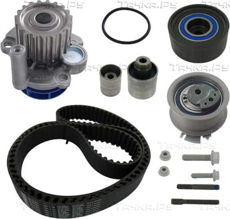 Помпа (водяной насос) с комплектом ремня ГРМ SKF для SEAT Toledo III 2006-2009. Артикул VKMC 01263-1