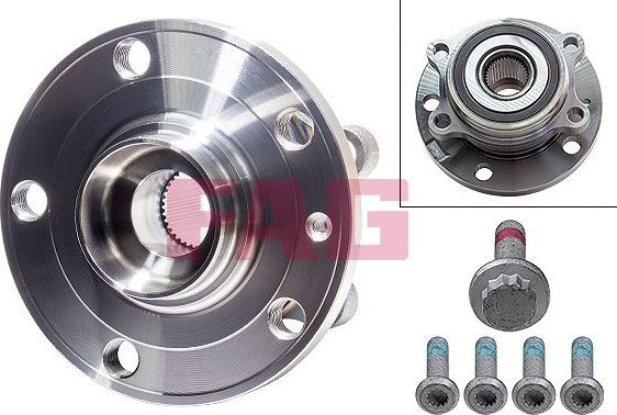 Ступица колеса с интегрированным подшипником Fag передняя/задняя для Audi S1 I (8X) 2014-2014. Артикул 713 6106 10