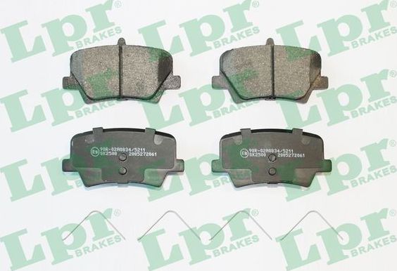 Тормозные колодки LPR. Артикул 05P2061