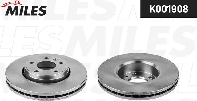 Тормозной диск Miles передний для Renault Trafic II 2001-2014. Артикул K001908