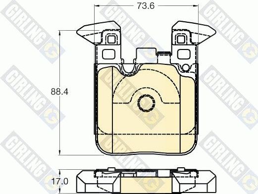 Тормозные колодки Girling. Артикул 6120285