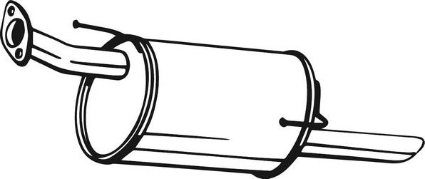 Глушитель (средняя часть) Bosal для Nissan Juke I 2010-2019. Артикул 145-289