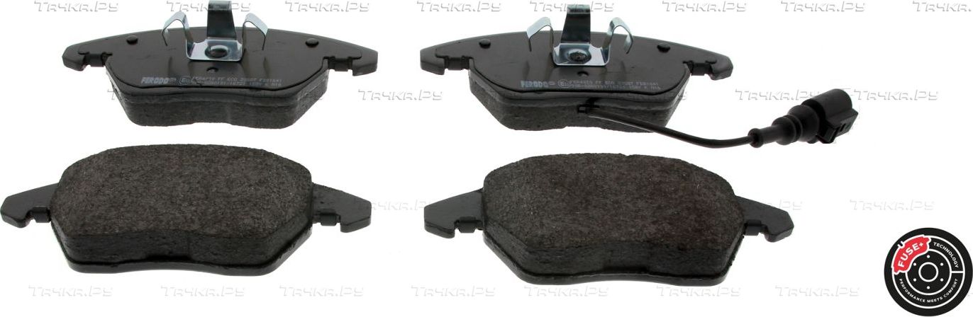 Тормозные колодки Ferodo FUSE+ Technology передние для Volkswagen Polo V 2010-2026. Артикул FDB1641