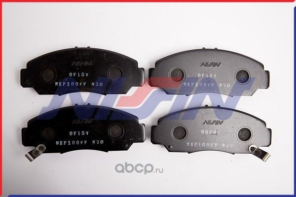 Колодки тормозные дисковые | перед | (Nissin). Артикул NPO127W
