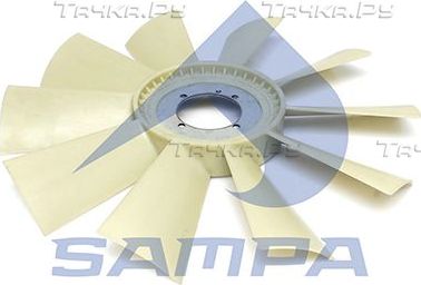 Вентилятор радиатора двигателя Sampa для MAN L2000 1993-2005. Артикул 021.355