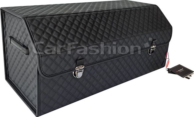 Органайзер CarFashion в багажник TREVEL L Черный/Черный. Артикул 45038