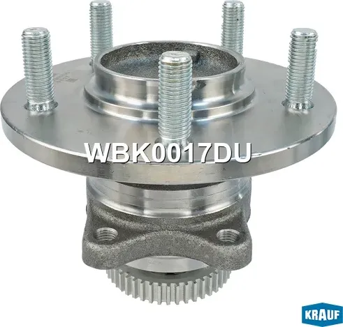 Ступица колеса с подшипником в сборе и монтажный к Krauf. Артикул WBK0017DU