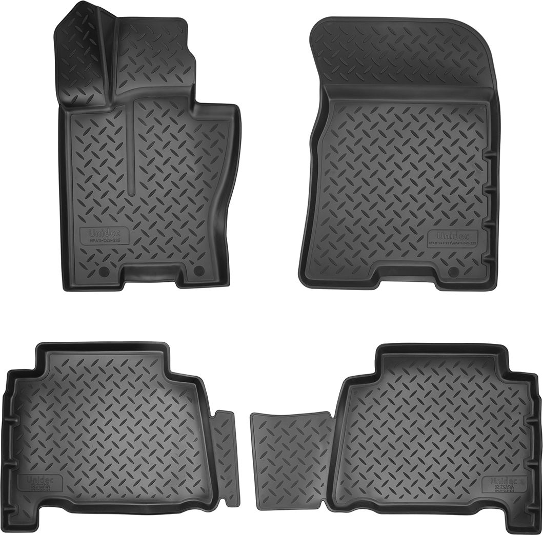 Коврики 3D Норпласт для салона Kia Mohave I рестайлинг 2 (с напольной педалью) 2021-2026. Артикул NPA11-C43-225