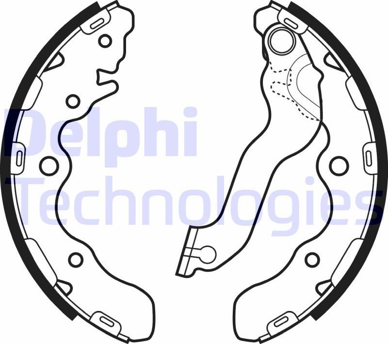 Тормозные колодки Delphi. Артикул LS2072