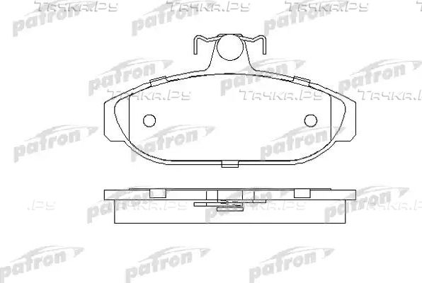 Тормозные колодки Patron передние для Volvo 960 I 1990-1993. Артикул PBP317