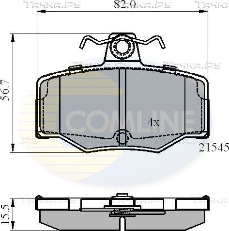 Тормозные колодки Comline Comline задние для Nissan Primera P11 1996-2002. Артикул CBP0878