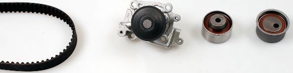 Помпа (водяной насос) с комплектом ремня ГРМ Hepu. Артикул PK77300