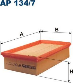 Воздушный фильтр Filtron для Renault Modus I 2004-2012. Артикул AP 134/7