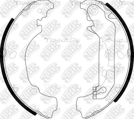 Тормозные колодки NiBK задние для Ford Fiesta IV 1995-2003. Артикул FN3421