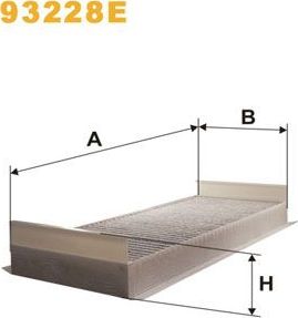 Салонный фильтр WIX Filters. Артикул 93228E