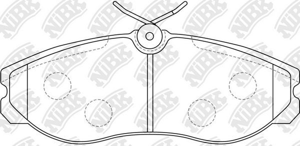 Тормозные колодки NiBK. Артикул PN2213