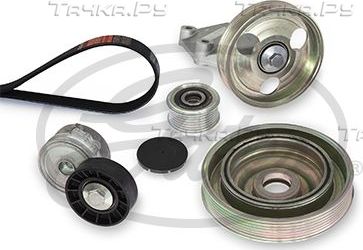 Приводной ремень поликлиновой с роликами (комплект) Gates Micro-V® для Fiat Scudo II 2007-2007. Артикул K206PK1218