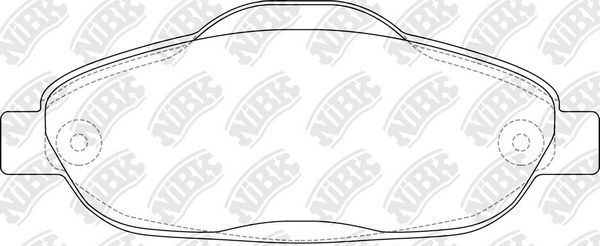 Тормозные колодки NiBK. Артикул PN0450