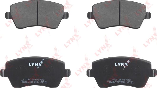 Тормозные колодки LYNXauto. Артикул BD-5739