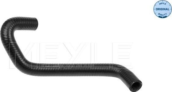 Патрубок системы охлаждения (радиатора) Meyle (EPDM (Этилен-пропиленовый каучук)). Артикул 119 121 0168