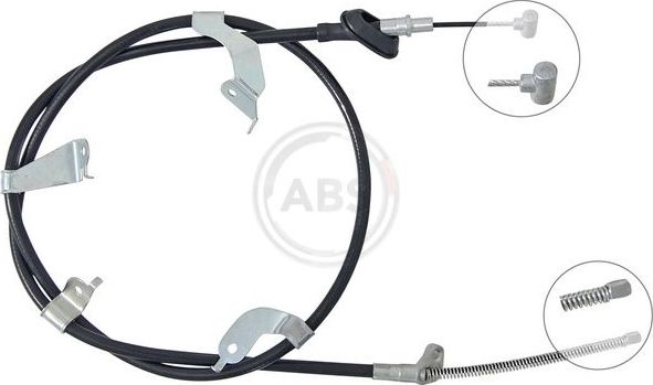 Трос ручника (тросик ручного тормоза) ABS задний правый для Suzuki Swift IV 2010-2017. Артикул K14064
