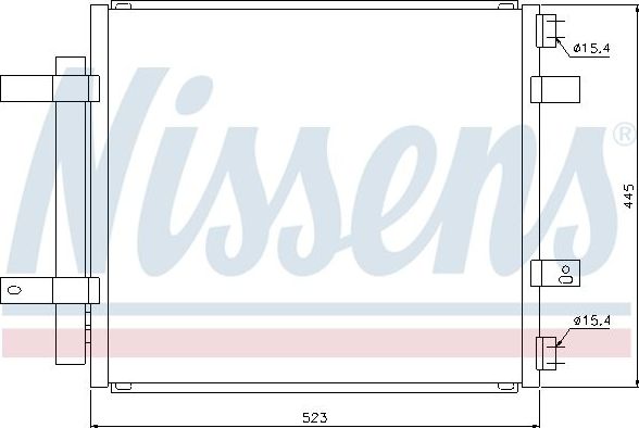 Радиатор кондиционера (конденсатор) Nissens (алюминий). Артикул 94866