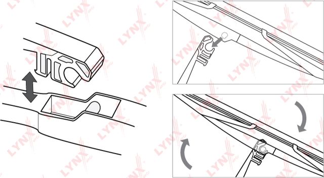 Щетка стеклоочистителя (дворник) LYNXauto. Артикул LR40E