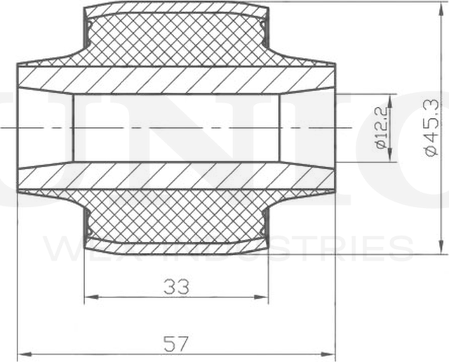 Сайлентблок рычага подвески (Unio). Артикул RMP-20076