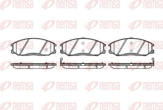 Тормозные колодки Remsa. Артикул 0771.02