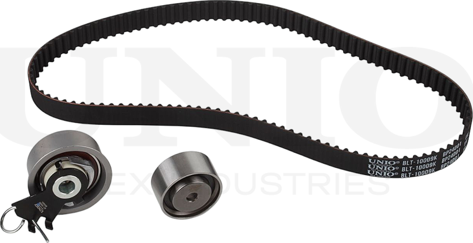 Ремень ГРМ зубчатый с роликами, комплект (Unio). Артикул BLT-10009K