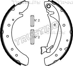 Тормозные колодки Trusting задние для Citroen Jumpy II 2007-2016. Артикул 034.097