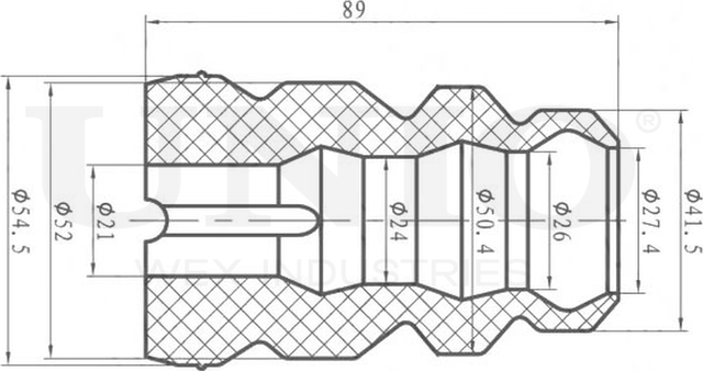 Отбойник амортизатора (Unio). Артикул DUC-40017