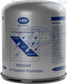 Патрон осушителя воздуха пневмосистемы EBS. Артикул EBS2232F