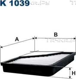 Салонный фильтр Filtron. Артикул K 1039