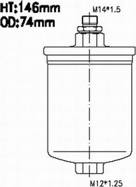 Топливный фильтр JS Asakashi. Артикул FS2015