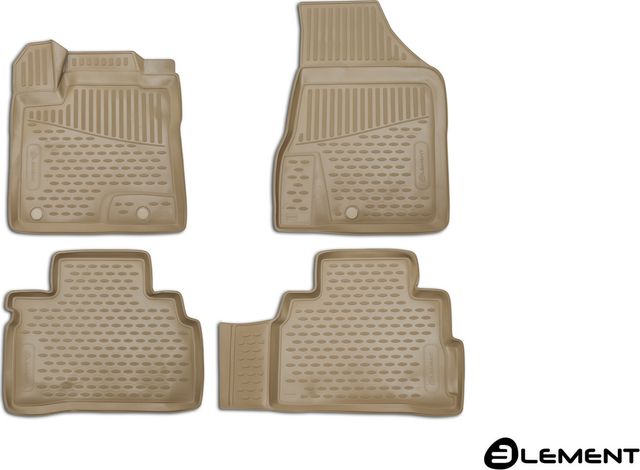 Коврики 3D Element для салона Nissan Murano Z52 2016-2026 Бежевые. Артикул ELEMENT3D3661212k