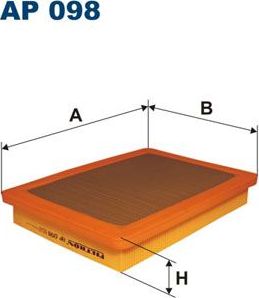 Воздушный фильтр Filtron для Fiat Fiorino II 1993-2001. Артикул AP 098