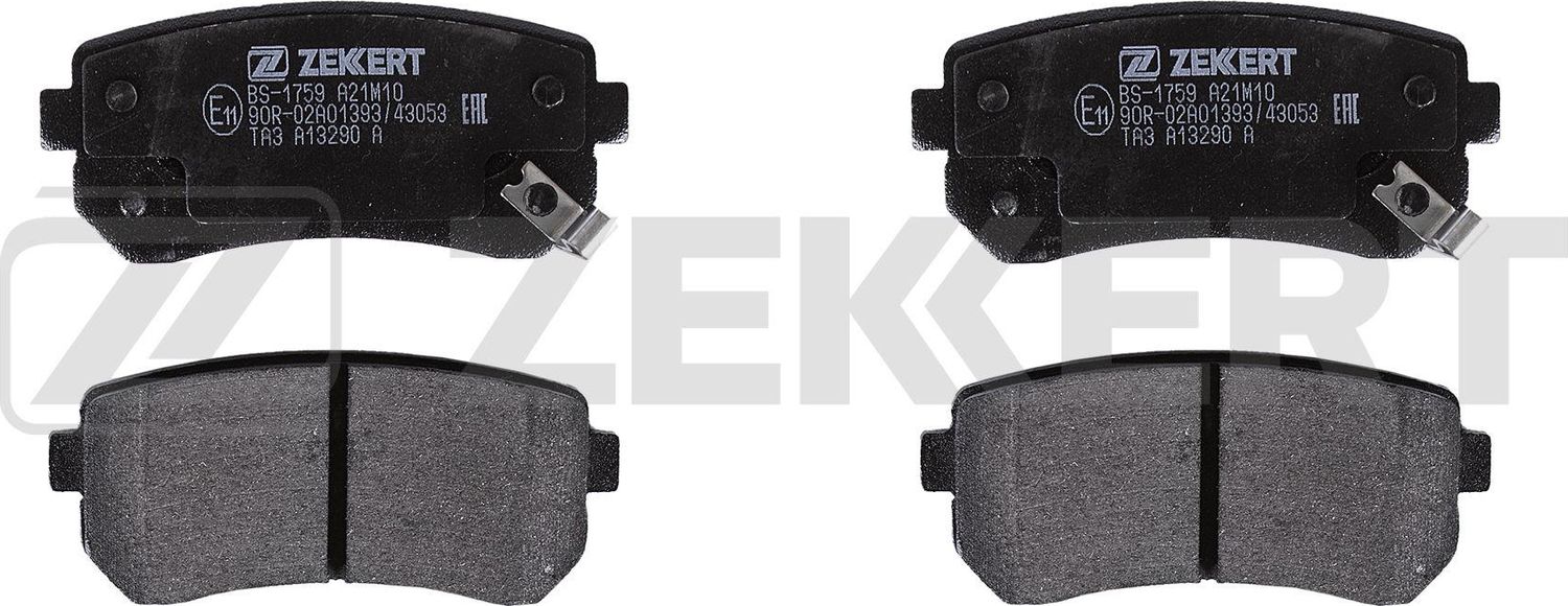 Тормозные колодки Zekkert задние для Kia Proceed I 2008-2013. Артикул BS-1759