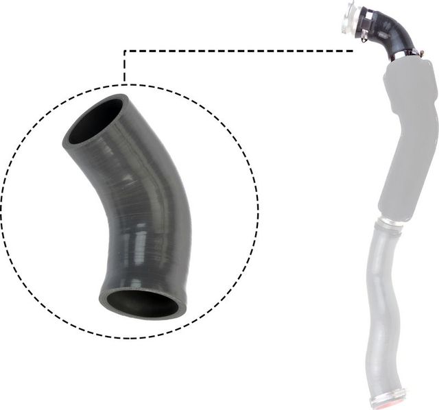 Патрубок интеркулера Gates (AEM (этилен-акрилатный каучук)) для Renault Master II 2006-2010. Артикул 09-0917