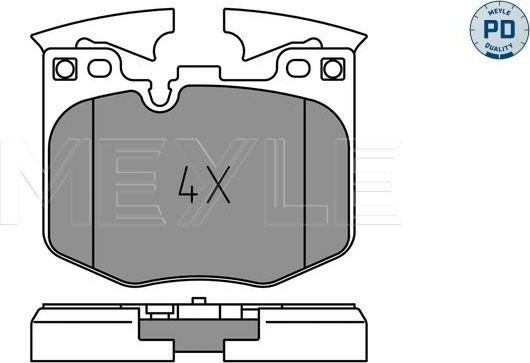 Тормозные колодки Meyle PD. Артикул 025 224 2520/PD