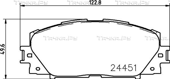 Тормозные колодки Nisshinbo передние для Lexus CT I 2010-2018. Артикул NP1053