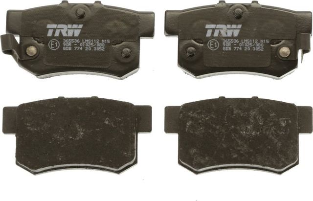 Тормозные колодки TRW COTEC задние для Great Wall Hover H6 2011-2017. Артикул GDB774