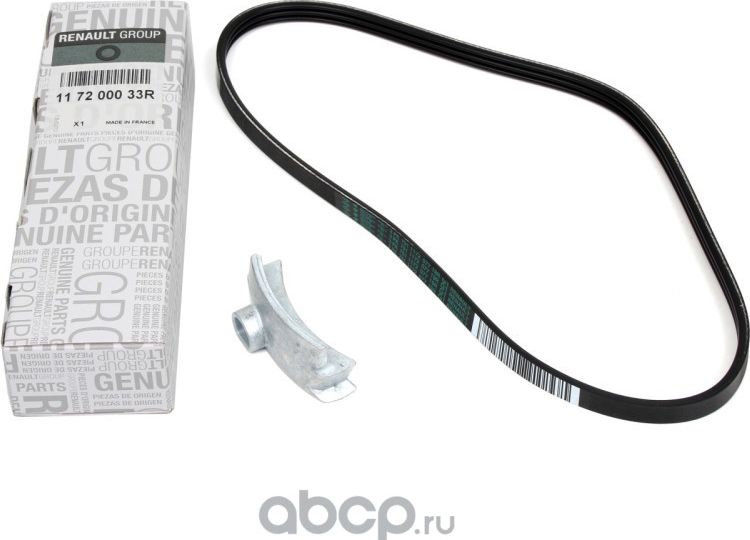 Приводной ремень поликлиновой Renault. Артикул 117200033R