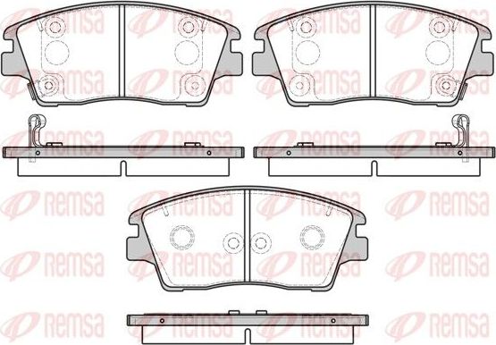 Тормозные колодки Remsa. Артикул 1676.02