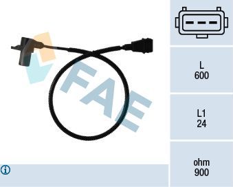 Датчик положения коленвала FAE для Fiat Ducato II 2000-2006. Артикул 79011