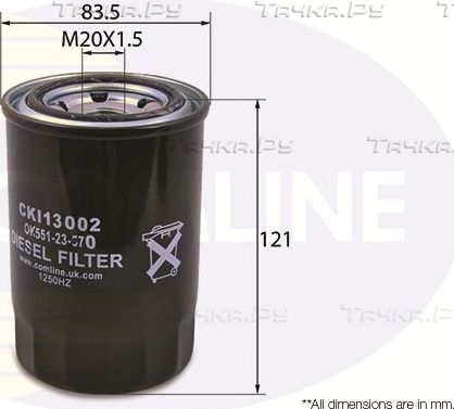 Топливный фильтр Comline для Mitsubishi Space Wagon I 1986-1991. Артикул CKI13002