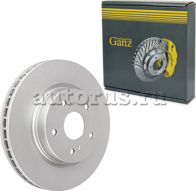 Диск тормозной передний с покрытием (Ganz). Артикул GIJ06078